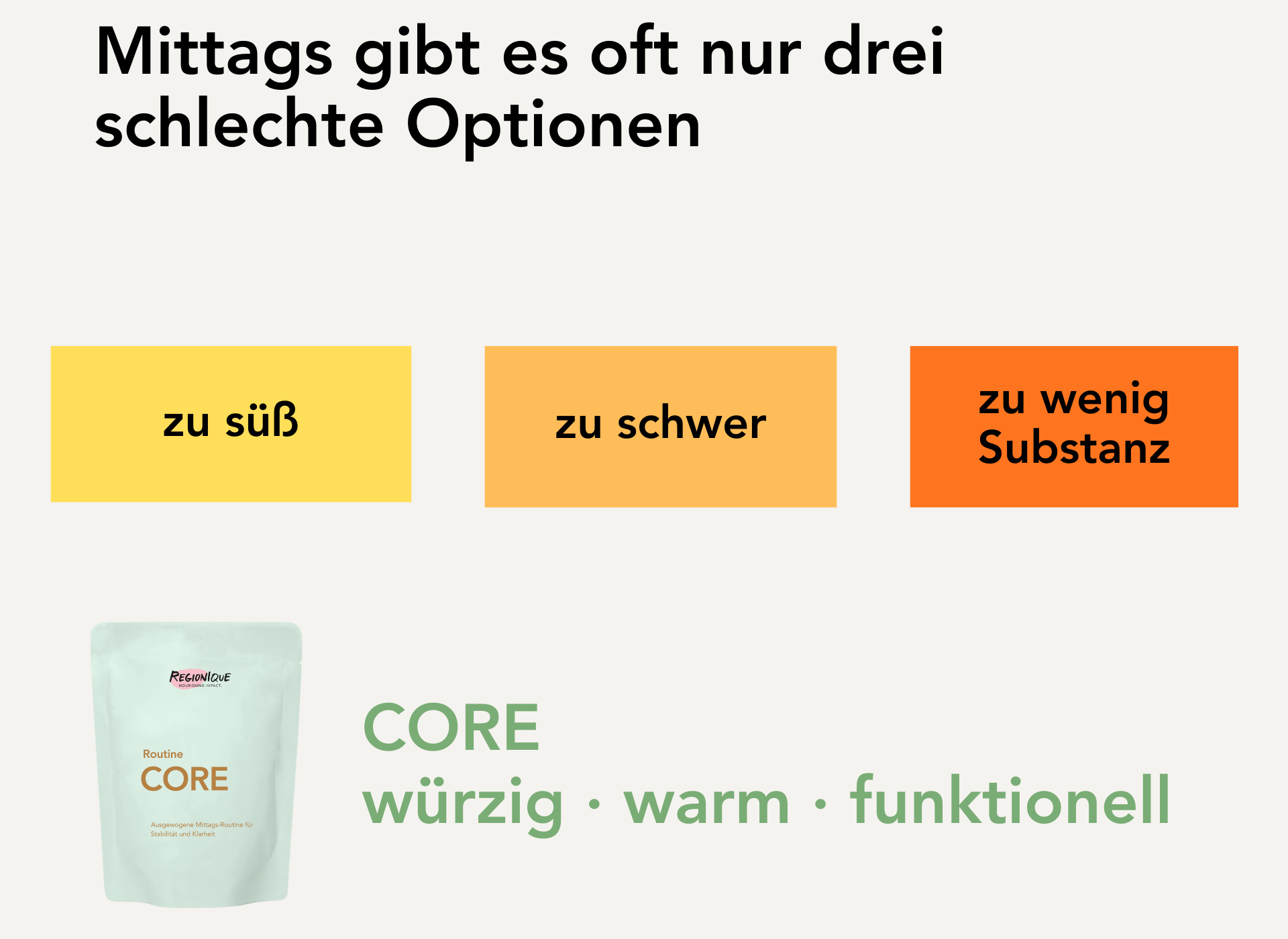 Routine CORE - für zwei Wochen